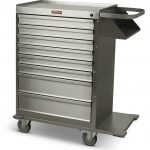 Harloff 6020 Cast Cart Stainless Steel Eight Drawer