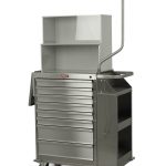 Harloff 6025-TC Cast Cart Stainless Steel Eight Drawer Deluxe