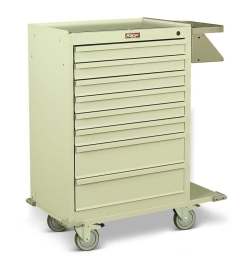 Harloff 6030 Cast Cart Painted Steel Eight Drawer