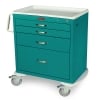 Harloff MDS3024K14 Procedure Cart M-Series Four Drawer