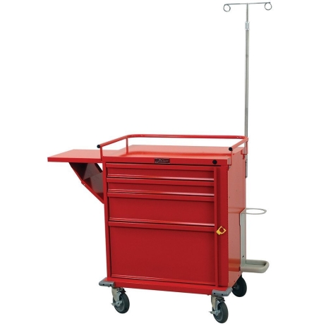 Harloff V24-4EMG Emergency Cart V-Series Four Drawer