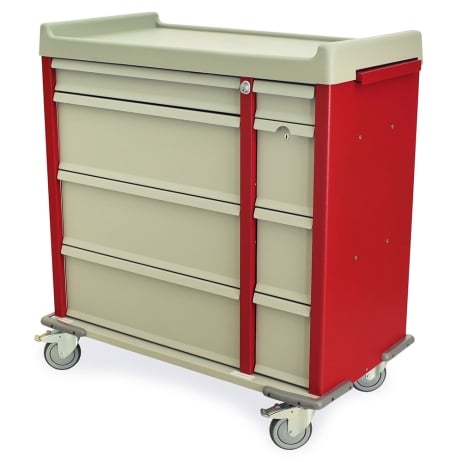 Harloff AL600PC Punch Card Medication Cart Aluminum - Image 2