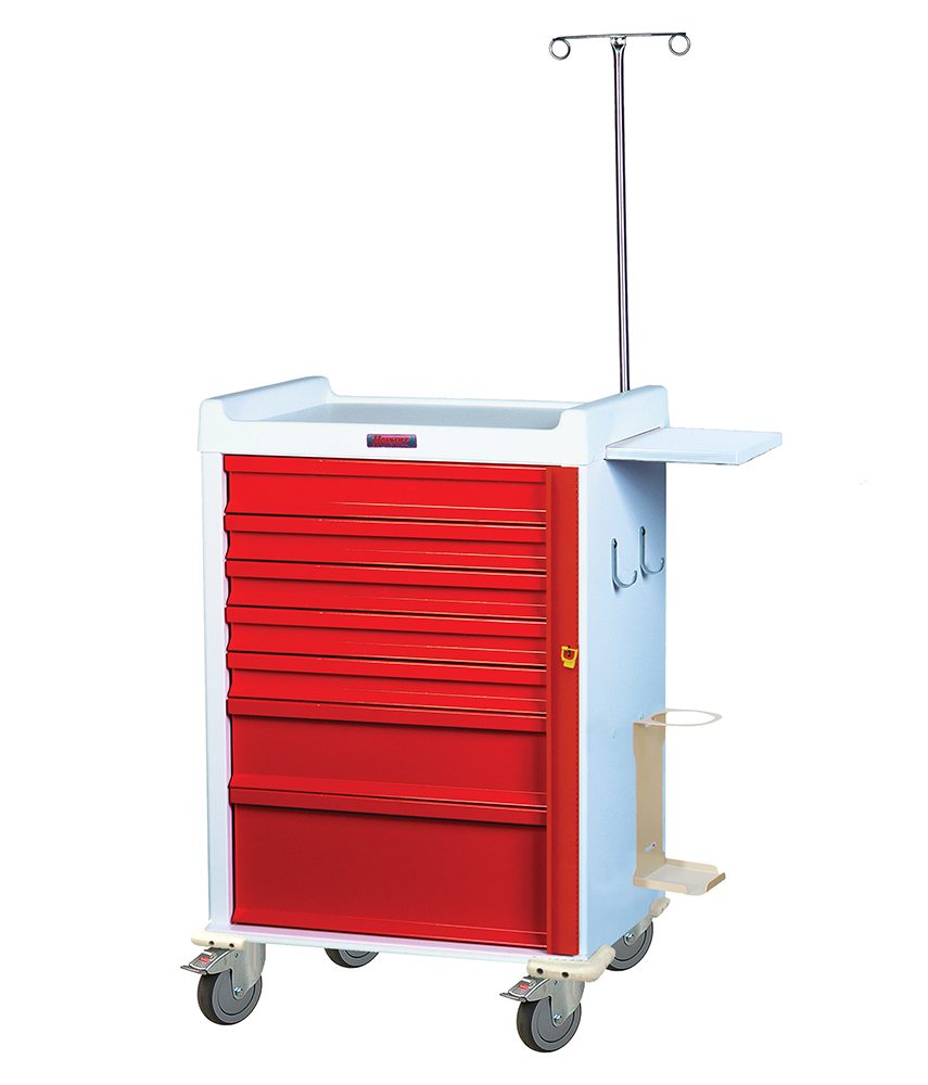 Harloff MR7B-EMG Emergency Cart MRI-Compatible Seven Drawer
