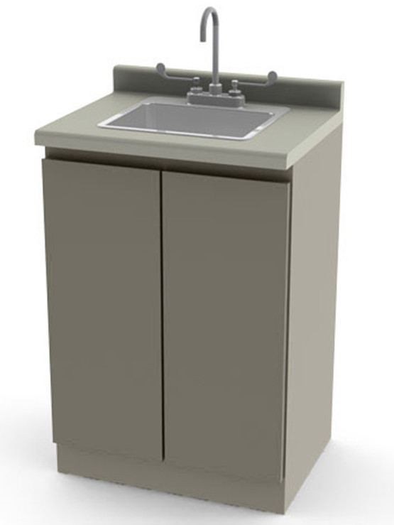 Umf 6024 Modular 24 Base Cabinet Sink Faucet