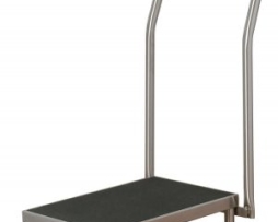 UMF Medical SS8381 Stainless Steel Foot Stool Transport Cart