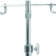 Brewer 11350 Aluminum Base 2 Prong IV Stand