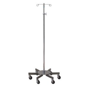 Brewer 43408 Infusion Pump Large 2 Hook IV Stand