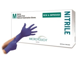 Ansell 6034301 Microtouch Nitrile Exam Gloves