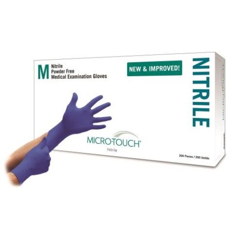 Ansell 6034303 Microtouch Nitrile Exam Gloves