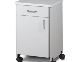 Clinton 8720-A Mobile Molded Top Treatment Bedside Cabinet