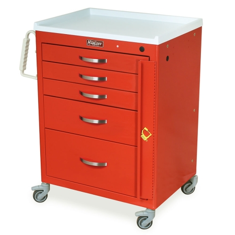 Harloff M3DS2424B05 Emergency Cart M-Series Five Drawer