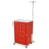 Harloff M3DS2430B06+MD24-EMG Emergency Cart M-Series Tall Six Drawer