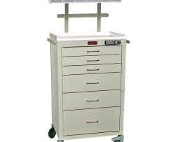 Harloff 4156E-ANS Anesthesia Cart Mini24 Line Six Drawer