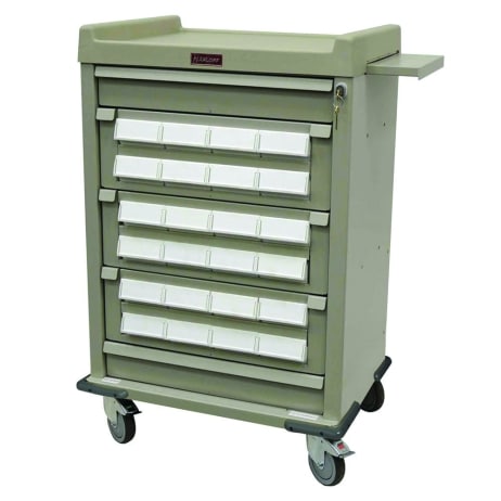 Harloff AL24CS-5 Med-Bin Medication Cart Aluminum 24 Bin Cassette