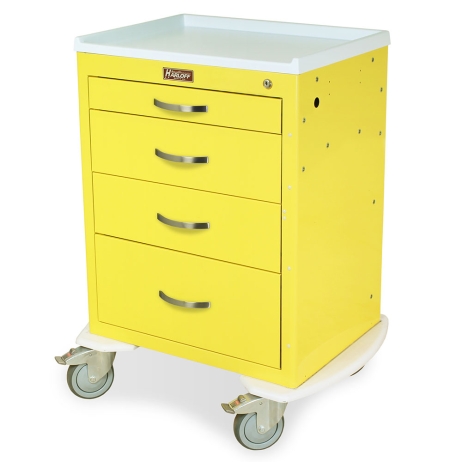 Harloff MDS2424K04 Infection Control Cart M-Series Four Drawer