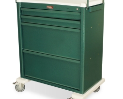 Harloff AL8W10K4DSP Medication Cart Aluminum Dispill Compatible