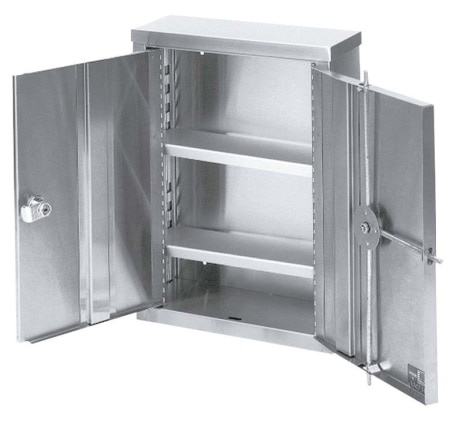 Omnimed 181680 Narcotic Cabinet Stainless Steel Double Door - Image 2