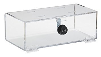 Omnimed 183005 Clear Acrylic Refrigerator Box Combo Lock