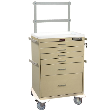 Harloff 7451E Anesthesia Cart Classic Line Six Drawer