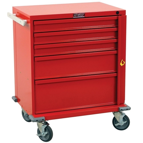 Harloff V24-5B Emergency Cart V-Series Five Drawer