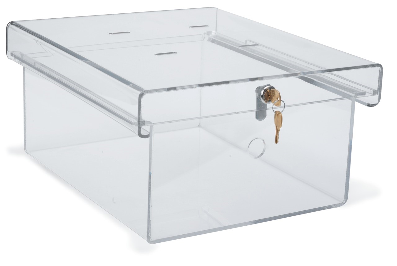 OmniMed 183005 Clear Acrylic Refrigerator Lock Box with