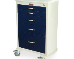 Harloff MDS2430K15 M-Series Tall Anesthesia Cart Five Drawer