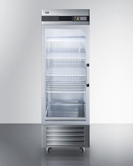 Summit SCR23SSGLH Commercial 23 cu.ft. Reach-In Refrigerator