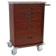 Harloff WV6450-CM Treatment Cart Aluminum Wood Vinyl