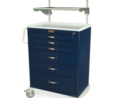 Harloff MDS3030K06+MD30-ADJSHLF2-XBAR M-Series Anesthesia Cart