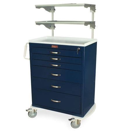 Harloff M-Series Anesthesia Cart MDS3030K06+MD30-ADJSHLF2-XBAR