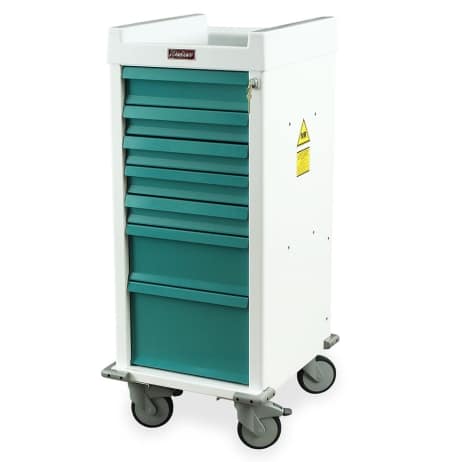 Harloff MRN7K Procedure Cart MRI-Compatible Seven Drawer