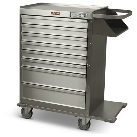 Harloff 6020E Cast Cart Stainless Steel Eight Drawer