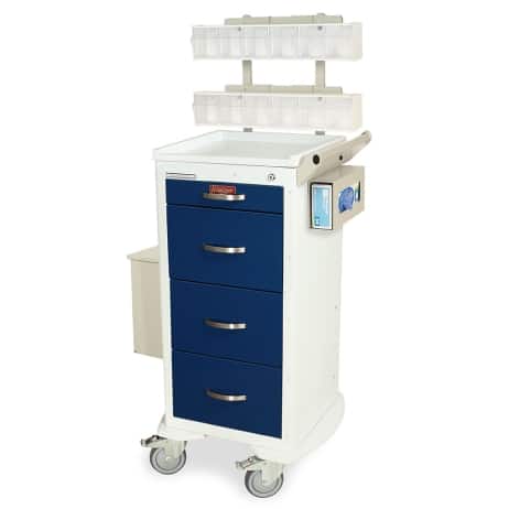 Harloff MDS1830K04+MD18-PHB Phlebotomy Cart M-Series Four Drawer