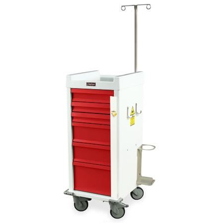 Harloff MRN6B-EMG Emergency Cart MR-Conditional Six Drawer